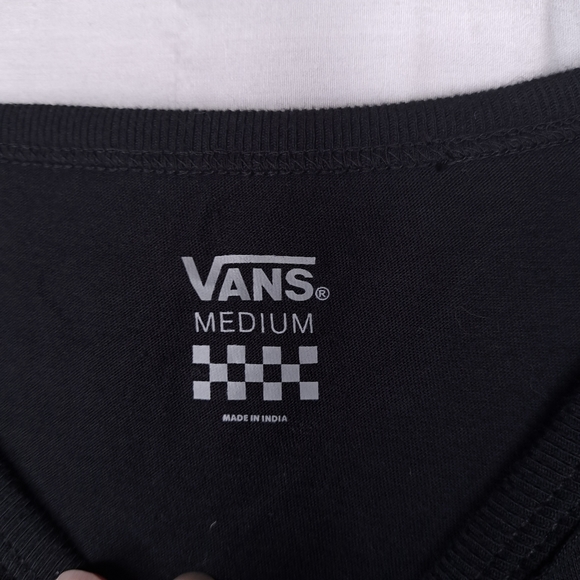 VANS Women's Black Bones & Roses Short Sleeve Graphic Tee MEDIUM - Picture 9 of 10